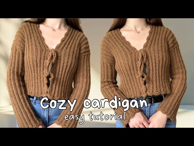 How to Crochet a Cozy Cardigan | Made to Measure Beginner Tutorial