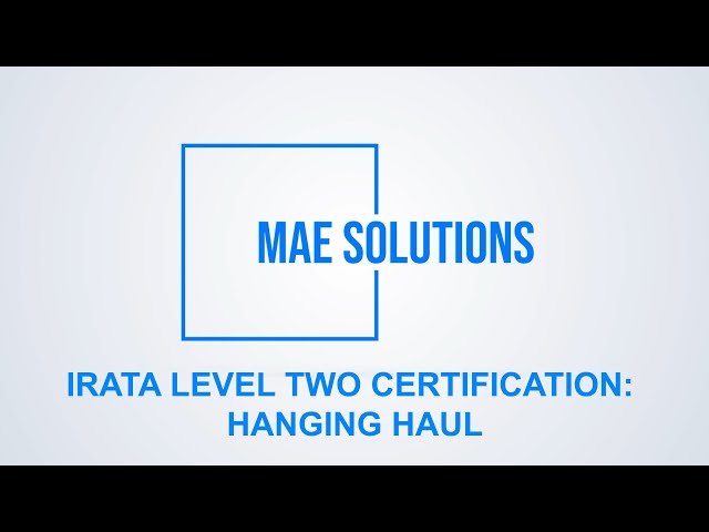 IRATA Level 2 - Hanging Haul