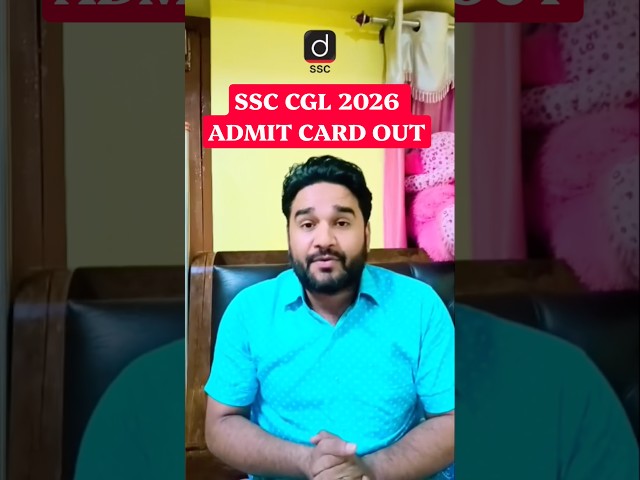 SSC CGL ADMIT CARD 2026 Out Now 📢🔥 #ssccgl #admitcard #drishtissc