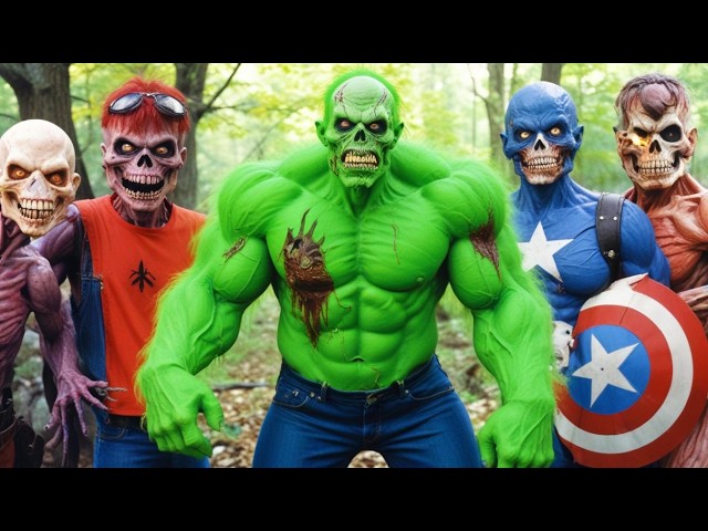 Zombie Hulk VS Avengers - Hide and Seek!