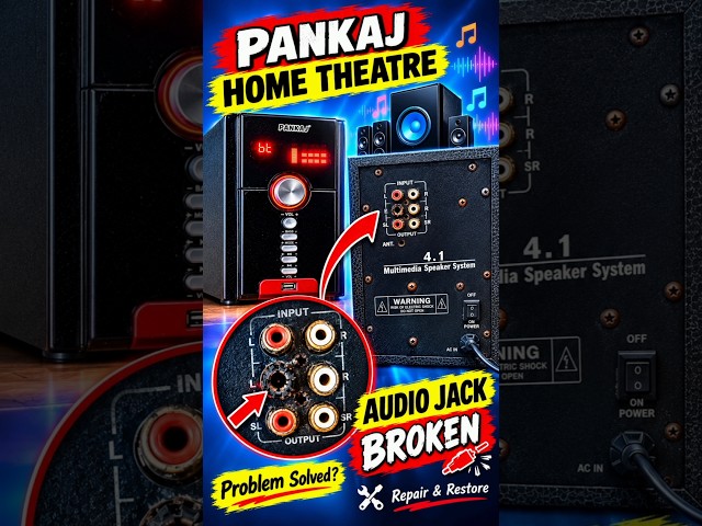 how to change Home Theatre Audio broken jack #short #video