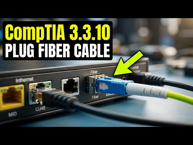 Comptia Lab 3.3.10Connect Fiber Optic Cables | IT Fundamentals