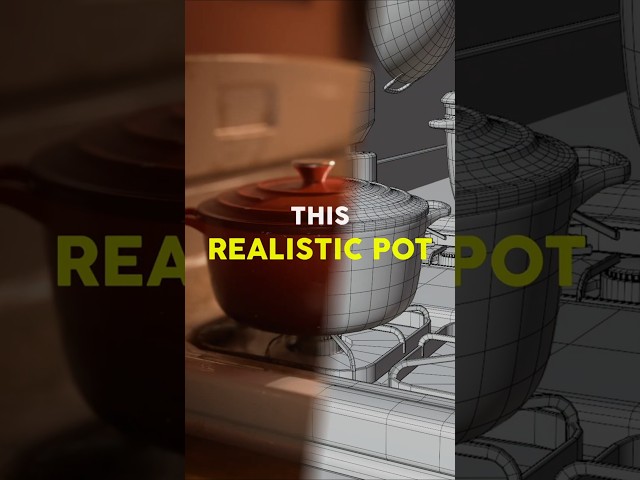 Make a Photorealistic Pot in Blender #blender3d #3dmodeling