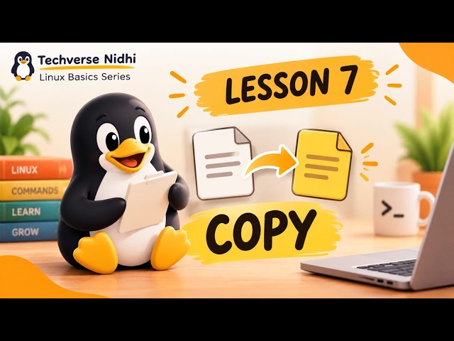 How to Copy Files in Linux? 🐧 | cp Command Explained | Lesson 7