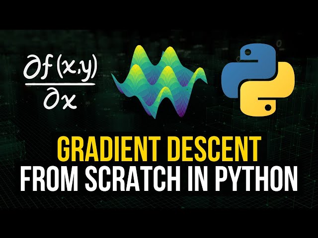 Gradient Descent From Scratch in Python - Visual Explanation
