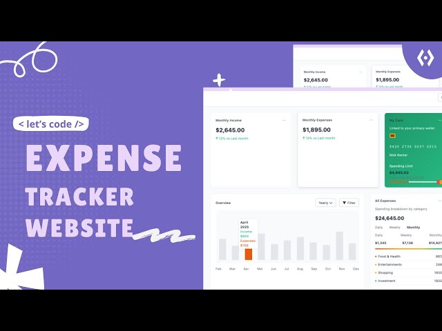 Build an Expense Tracker App with HTML, CSS & JavaScript | Beginner Project