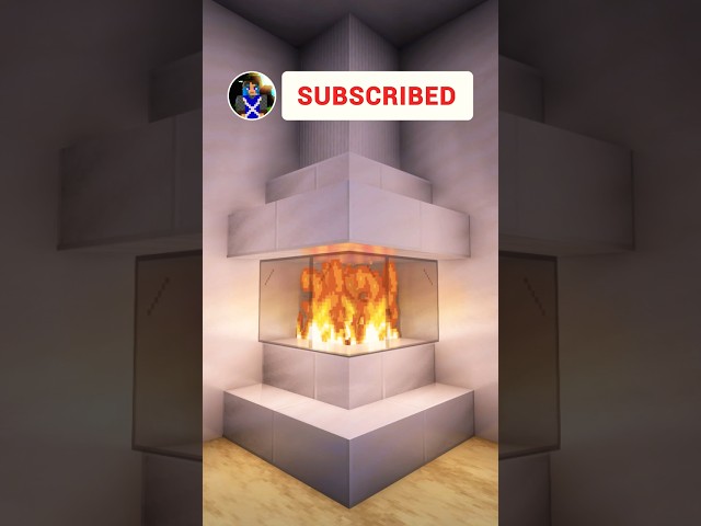 Minecraft Fireplace Build Tutorial 🔥