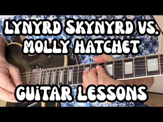 LYNYRD SKYNYRD vs. MOLLY HATCHET Guitar Lessons BREEZE, FLIRTIN', WHAT'S YOUR NAME, DREAMS w/ Tabs