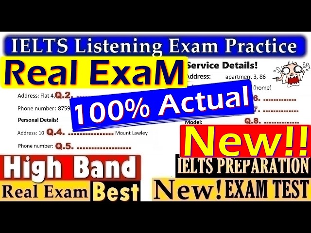 IELTS LISTENING PRACTICE TEST 2026 WITH ANSWERS | 25.09.2026