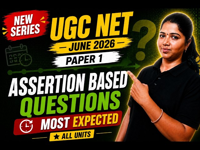 UGC NET Paper 1 | Assertion Based Questions 🔥 | Most Expected for June 2026 | All Units
