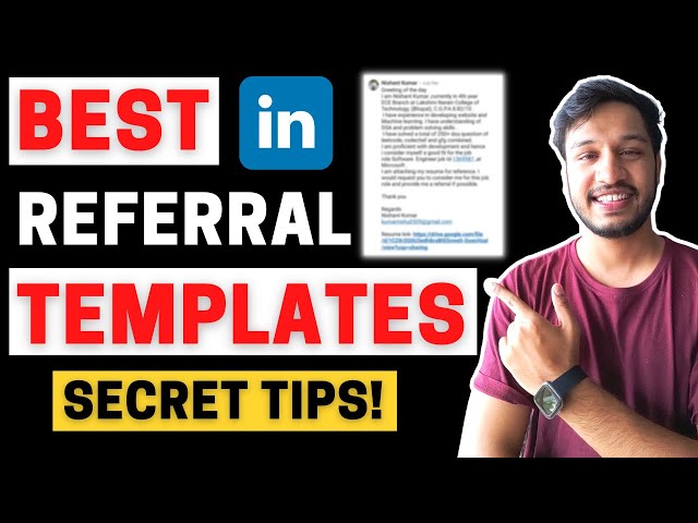 Best template to get referral for Job | How to get referral on LinkedIn |LinkedIn Tips| Kushal Vijay