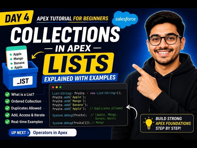 DAY 4 | Collections : Lists in Apex