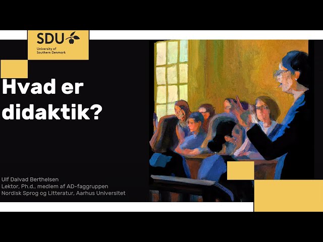 Hvad er didaktik?
