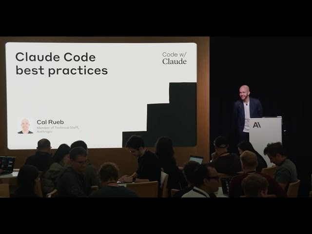 Claude Code best practices | Code w/ Claude