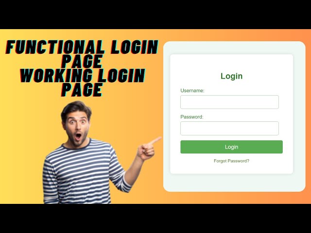 Build a Better Login: Functional PHP Page | Secure & Stylish PHP Login: Build a Functional Page