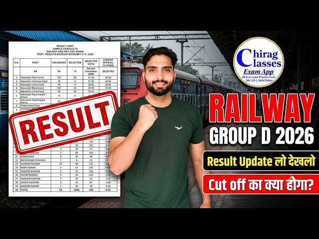 Railway Group D 2026 Result Date Out? | RRB Group D Cut Off 2026