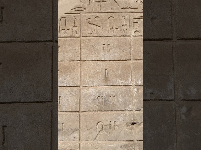 Ancient Egyptian Spreadsheet #Egyptology