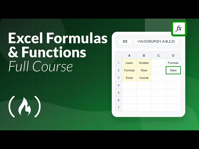 Excel Formulas & Functions – Full Course