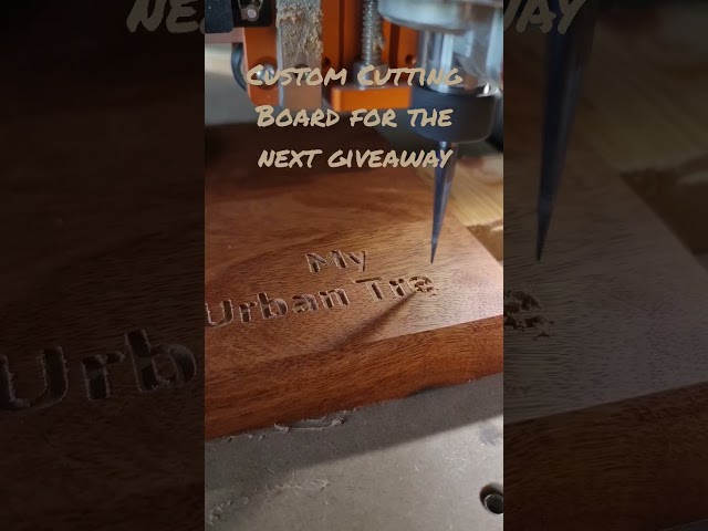 Making a rosewood cutting board for the upcoming giveaway