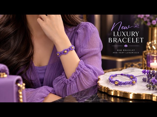 Luxurious bracelet🔥every one can make | macrame bracelet tutorial | Thread Art 