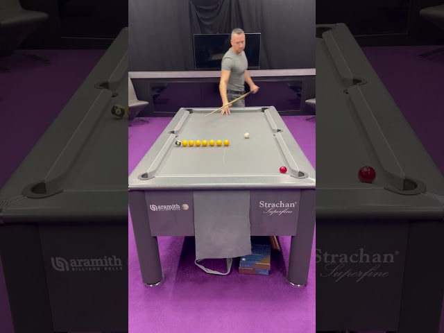 The No rail routine -                           🔹Pot balls in order 🔹Cue ball can’t touch a rail.