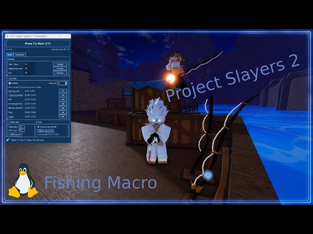 Project Slayers 2 (Linux) Ultimate Fishing Macro