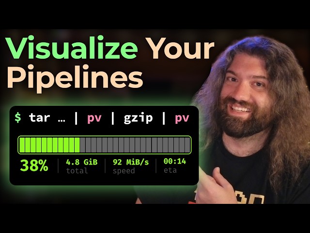 This Linux command is Really Useful! `pv` aka Pipe Viewer