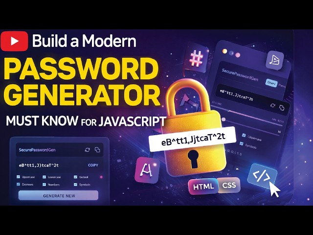 Every JavaScript Developer Should Build This Password Generator