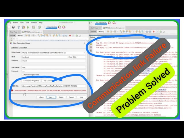 Fix MYSQL Error " Communication link failure " with JDBC and MYSQL