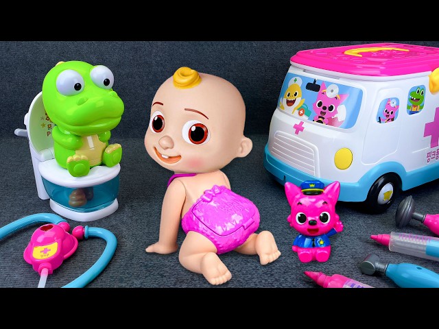15 Minutes Satisfying Unboxing Pinkfong Doctor Toys, Ambulance Playset ASMR | Review Toys