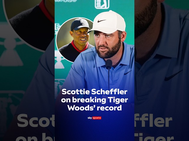 Scheffler on the possibility of breaking Tiger Woods' record for most money earned on PGA Tour 👀💰