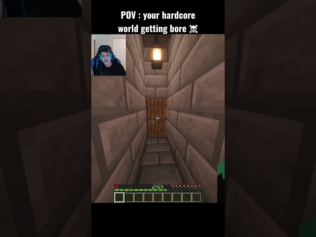 When your hardcore world getting bore ☠️