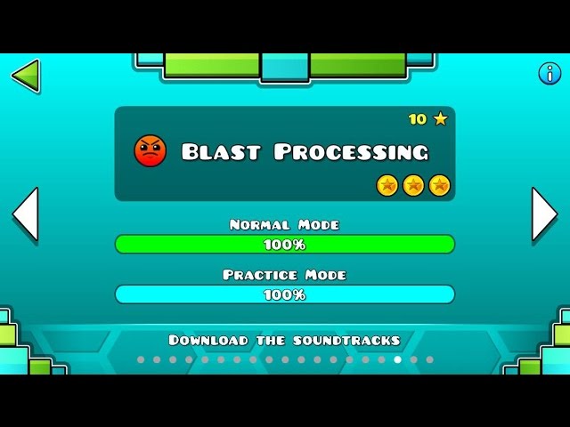 Geometry Dash - Level 17: Blast Processing (All Coins)