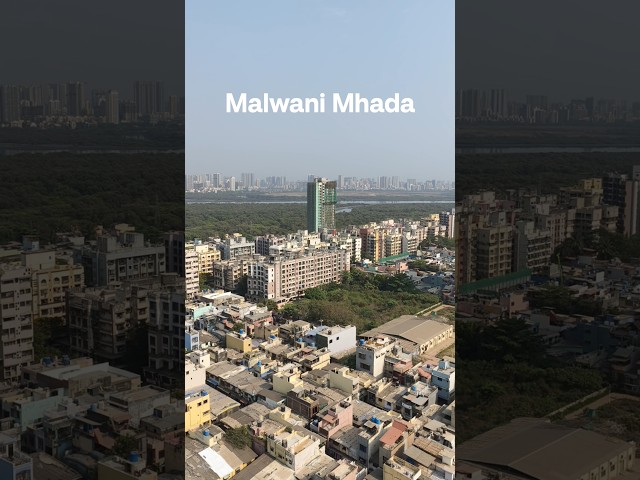 Malwani MHADA Aerial View 😍 | Mumbai’s Hidden Beauty 🔥 #shorts