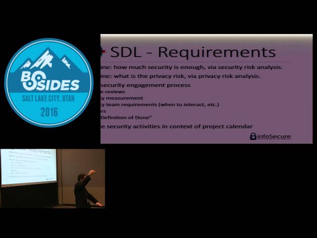 BSidesSLC 2016 -- Building A Secure Development Lifecycle On A Shoestring Budget -- John Overbaugh