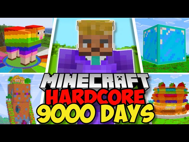 I Survived 9000 DAYS in Minecraft Hardcore (FULL MOVIE)