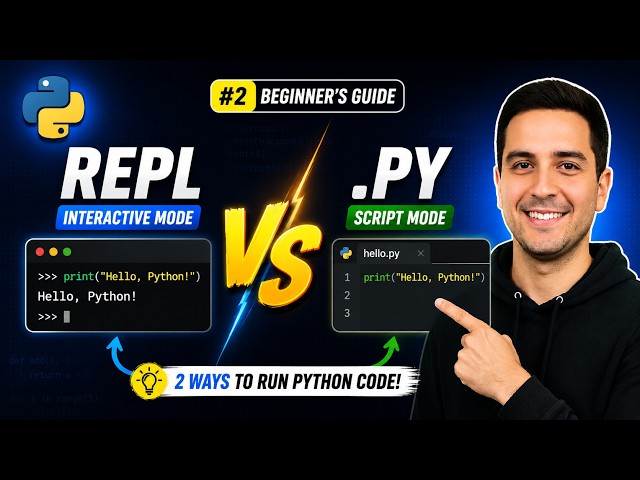 #2. Run Python Code: Interactive (REPL) vs. Script (.py) - The Beginner's Guide