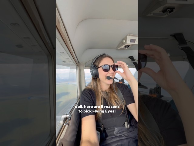5 reasons we love @Flying Eyes World! Comment “glasses” for 10% off! 🤙🏻 #aviation #flying #pilot