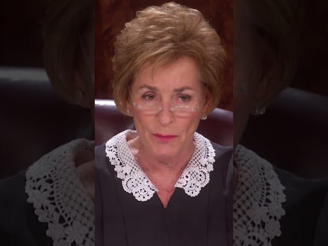 Judge Judy doesn't believe a sane person would do that. #judgejudy #shorts