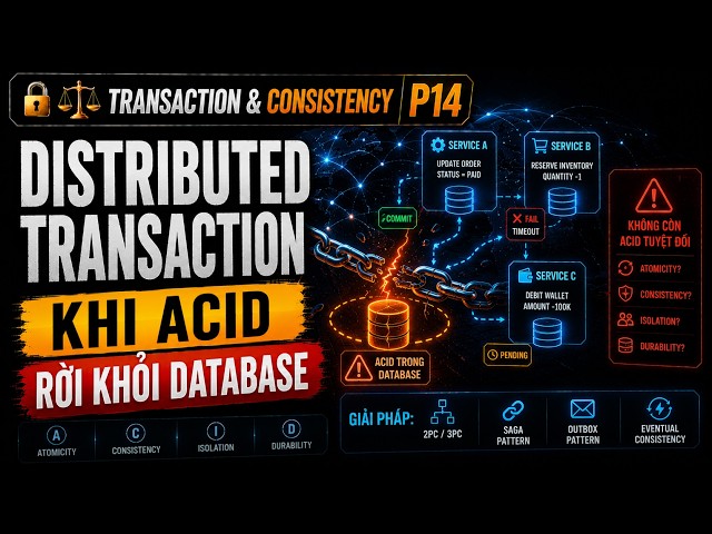 🔒⚖️ Distributed Transactions — When ACID Leaves the Database | Transactions & Consistency P14