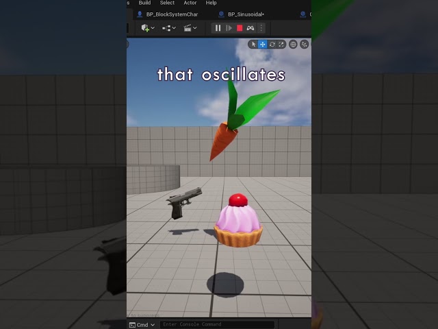 Easily Achieve Floating Behavior with the Sin Function #unrealengine5 #lerp #ue5