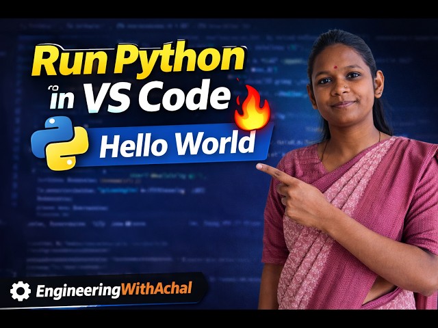 Python First Program in VS Code 🔥 | Hello World | Beginner Tutorial Hindi