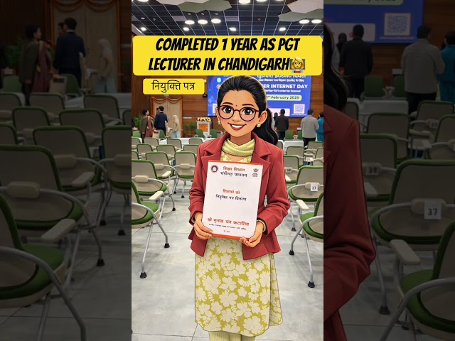 Completed 1 year as pgt lecturer in Chandigarh #hpsc #ugcnet #govtjobs #education #pgt#dsssb