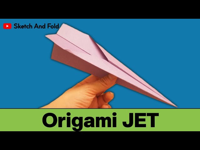 Easy DIY Origami JET | Easy Origami Paper Jet | Sketch And Fold