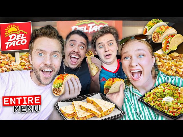 Tasting EVERYTHING at SPENCER’S Favorite Restaurant! DEL TACO!!
