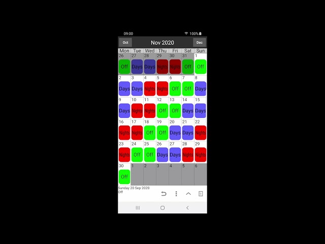 Shift Work Calendar Tutorial
