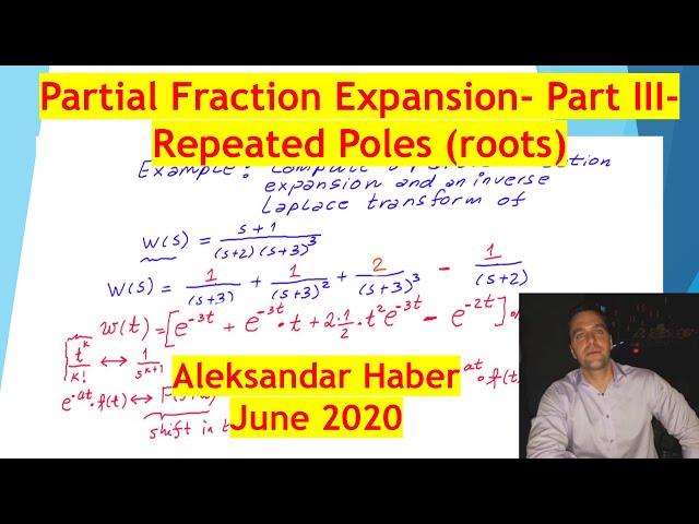 Partial Fraction Expansion- Multiple Roots (Poles)- Cover Method with MATLAB-Part III