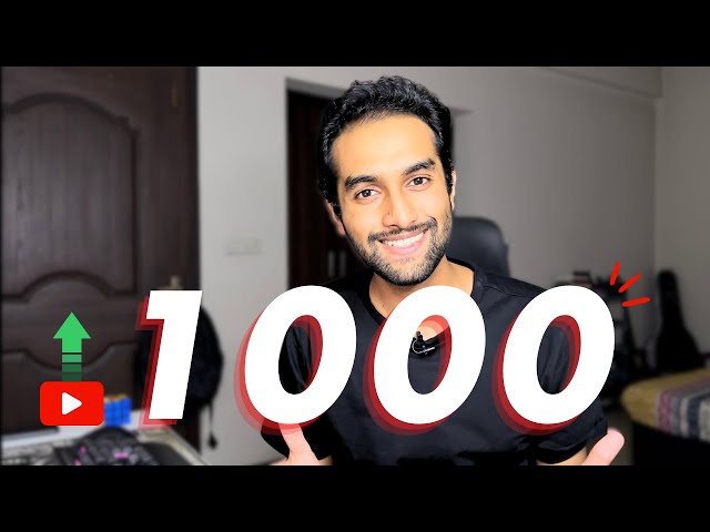 Thank You For 1000 Subscribers! 🎉