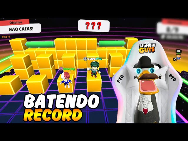 MAIS DE 20 MINUTOS JOGANDO O BLOCK DASH ENDLESS SEM PARA NO STUMBLE GUYS