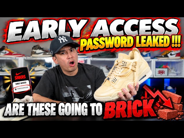 EARLY ACCESS PASSWORD GOT LEAKED !!! JORDAN 4 JBALVIN GOING TO BRICK ?!!